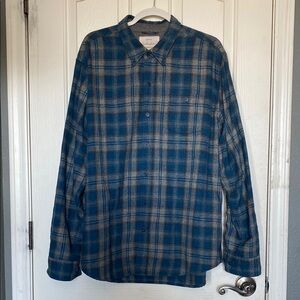 Weatherproof Vintage Blue Flannel Men's Shirt